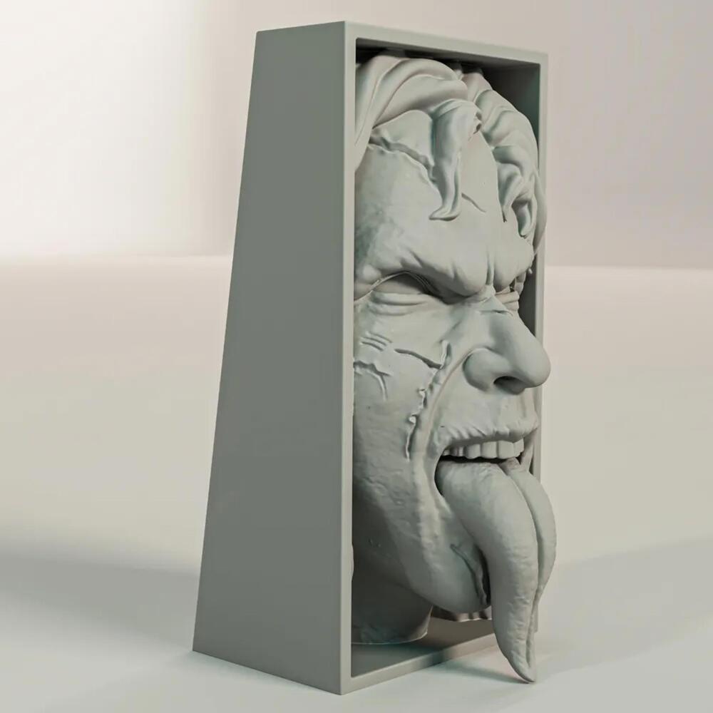 Exorcist Inspired Possessed Regan Book Nook - Horror Bookshelf Insert Decor - Picture 3 of 4